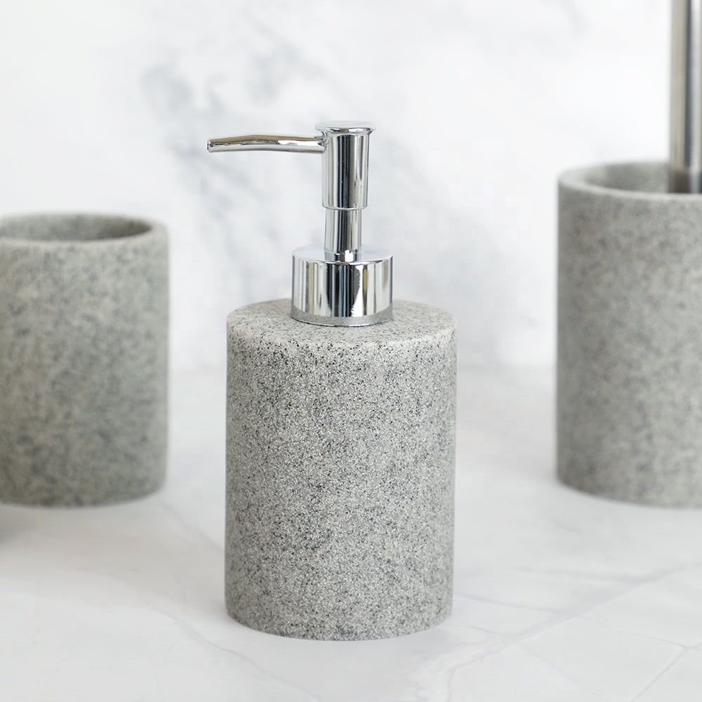 Набор для ванной комнаты из прочной смолы - 4 предмета