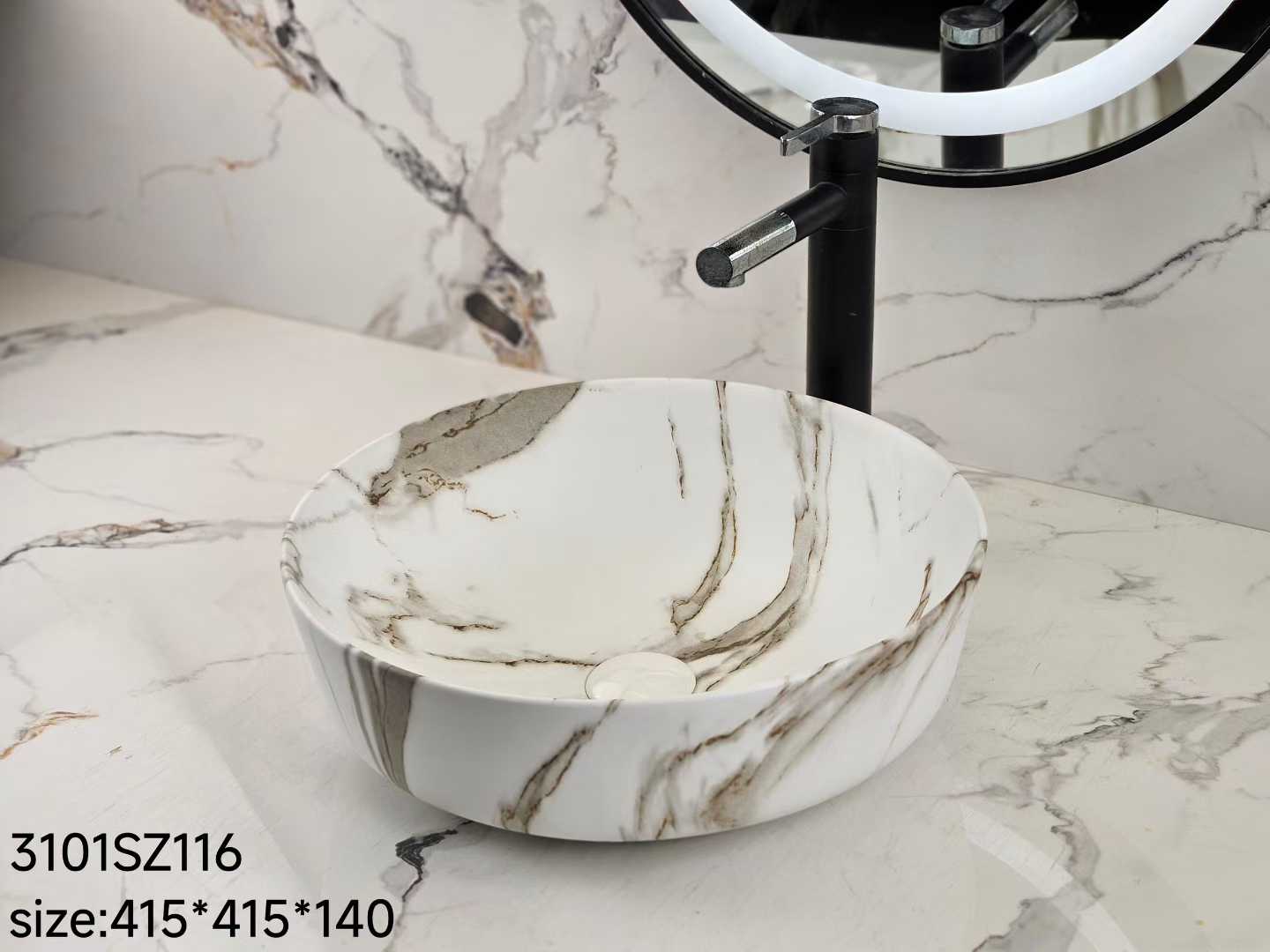 Elegant Bathroom Ceramic Basin