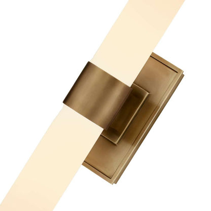 Matte Golden White Glass Wall Sconces
