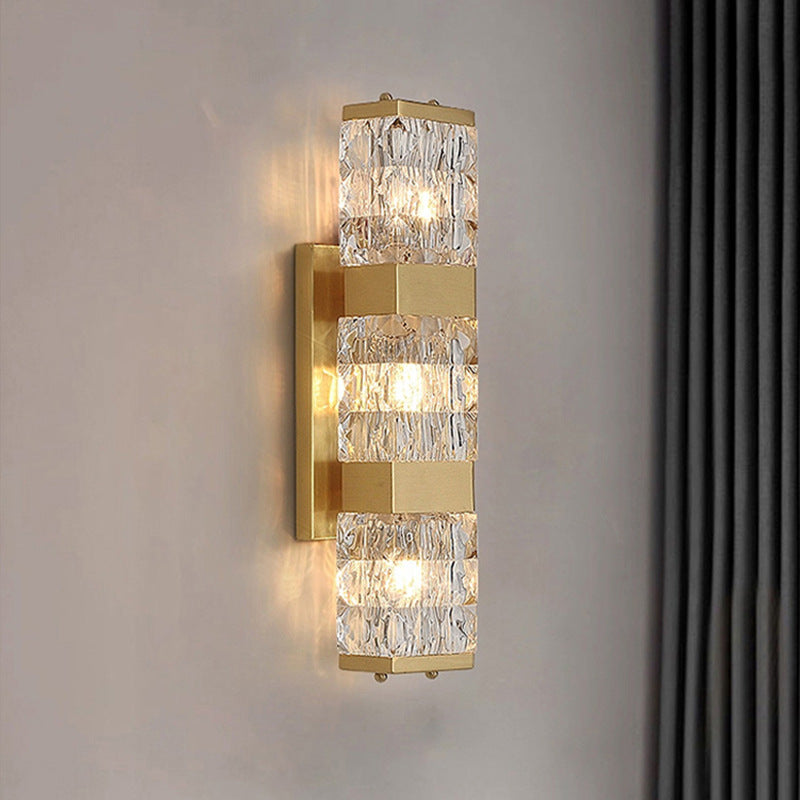 Gold Crystal Luxury LED Wall Lamp