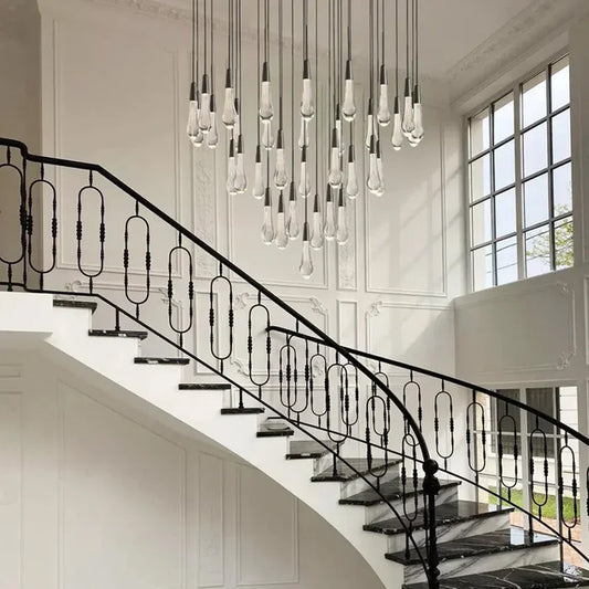 Modern Luxury Glass Raindrop Chandelier