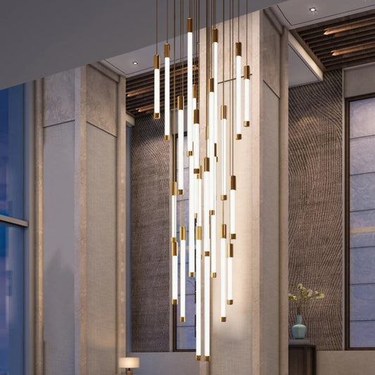 Spiral Staircase Modern LED Chandelier