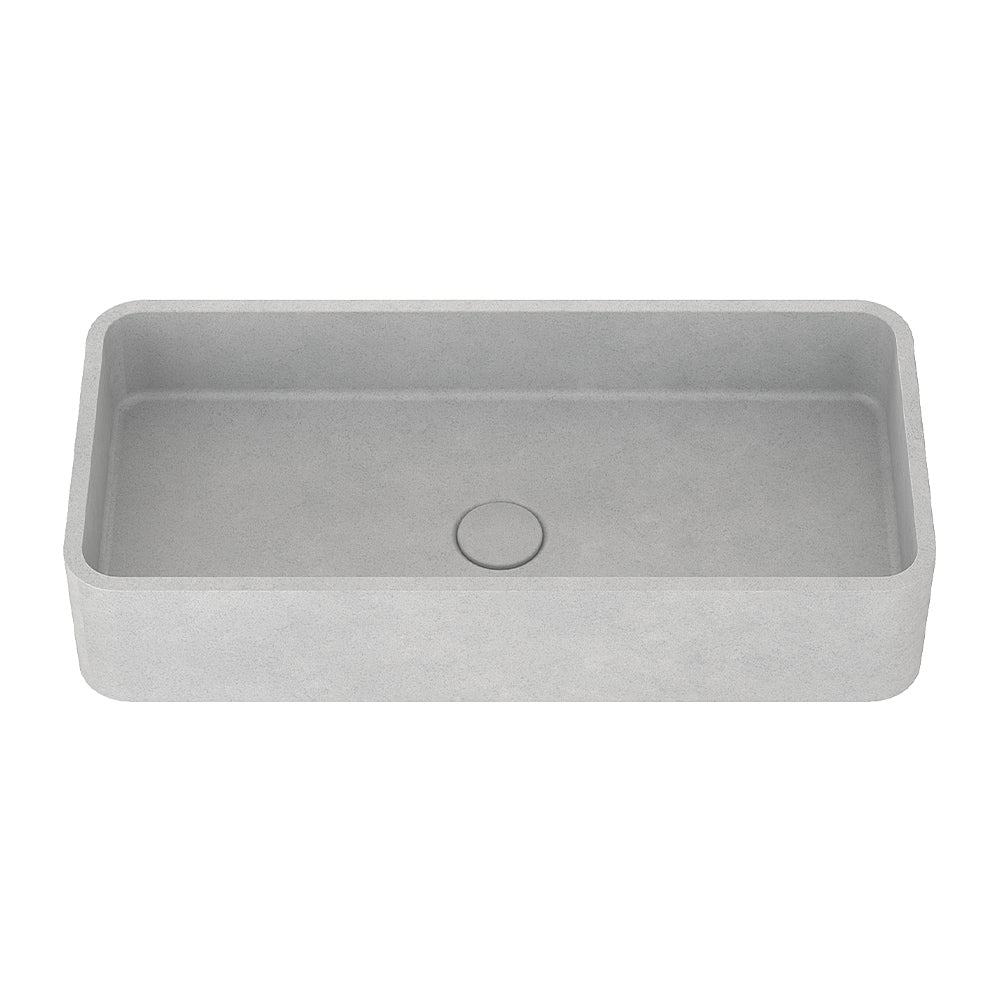 Rectangular Concrete Bathroom Wash Basin