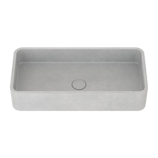 Rectangular Concrete Bathroom Wash Basin