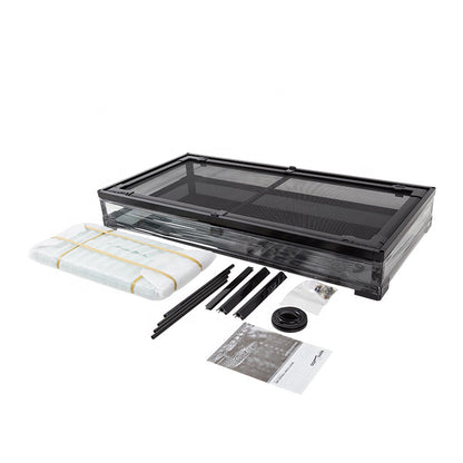 Black Full-Glass Custom Reptile Terrarium Reptile Tank