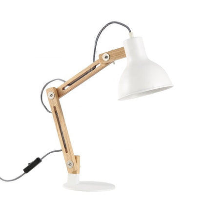 Nordic Wooden Square Bedside Lamp