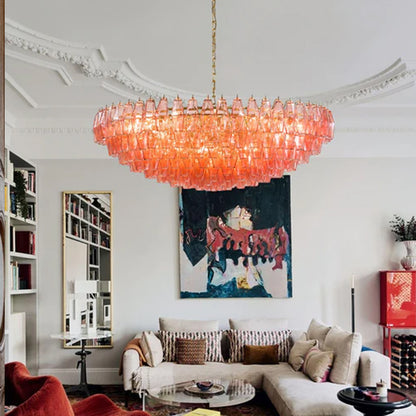 Подвесной светильник из хромированного железа