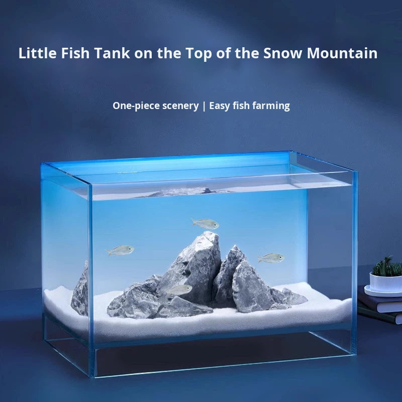 Ultra White Glass Mini Goldfish Aquarium