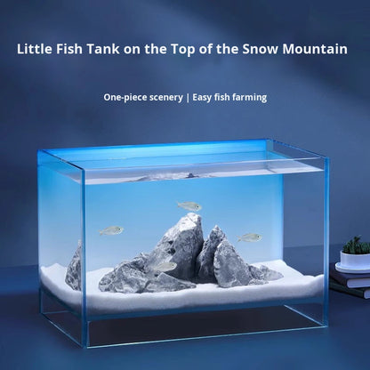 Ultra White Glass Mini Goldfish Aquarium
