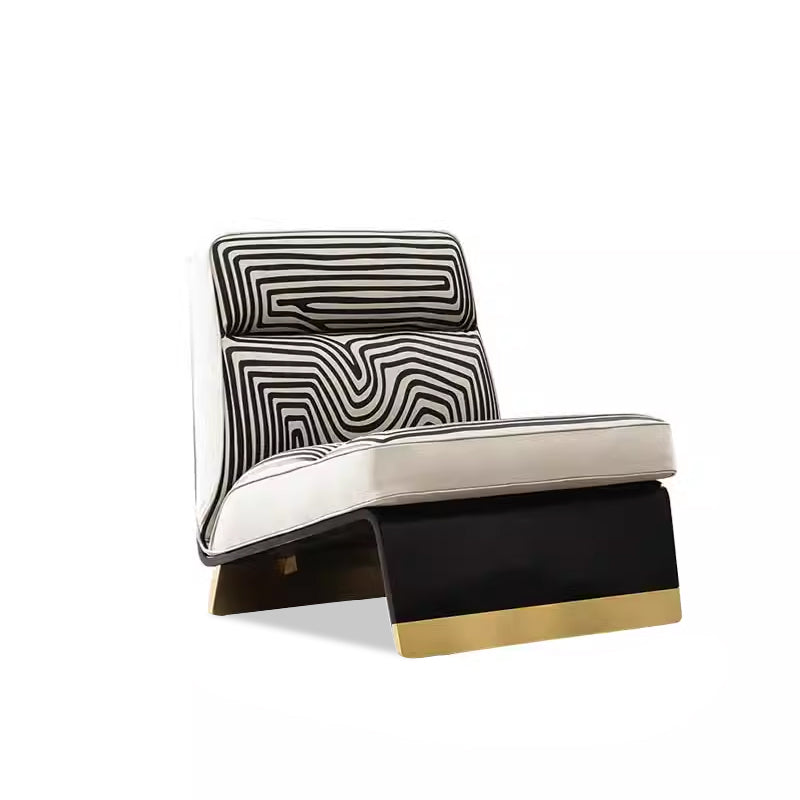 Ŝtofa Aŭtentika Ununura Salona Seĝo