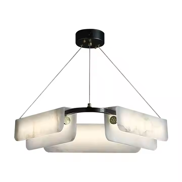 Vintage Alabaster Chandelier