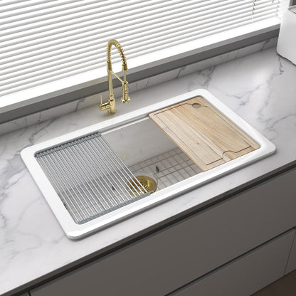 Rectangular Fireclay Farmhouse Sink