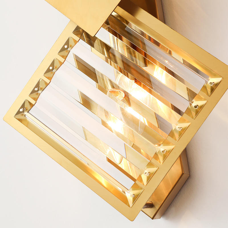 Crystal Iron LED Wall Lamps