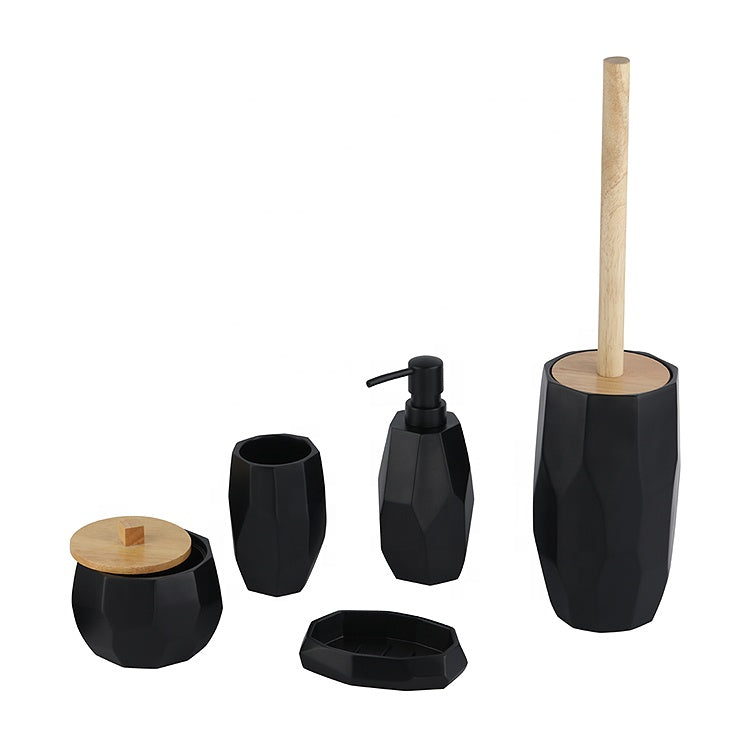 Набор аксессуаров для ванной в форме ромба - 5 шт.