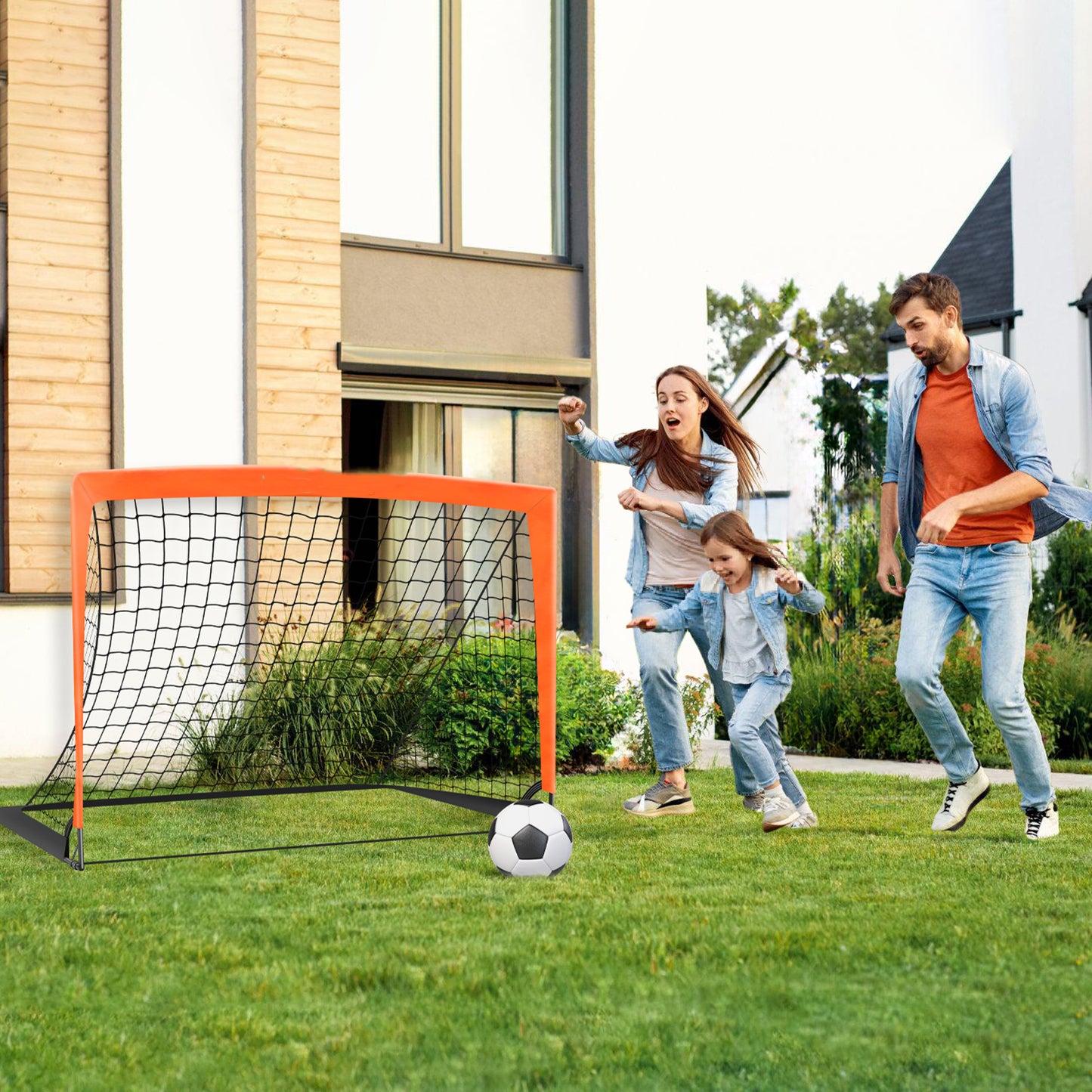 Portable 420D Oxford Cloth Soccer Goal – 2-in-1 Design