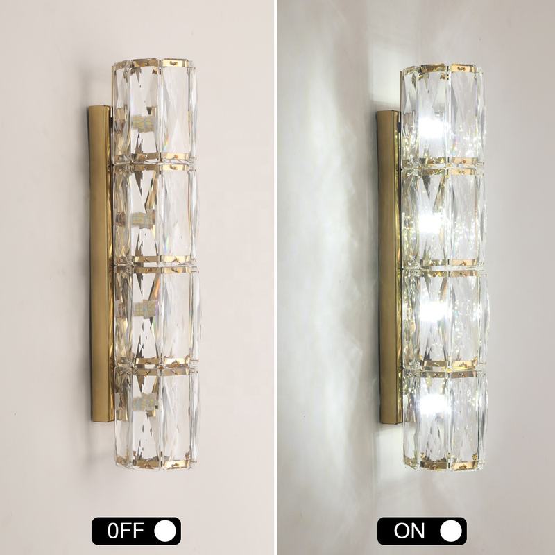 Modern Crystal Stainless Steel Wall Lamp