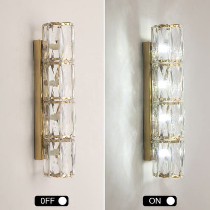 Modern Crystal Stainless Steel Wall Lamp
