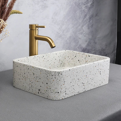 White Terrazzo Wash Hand Basin