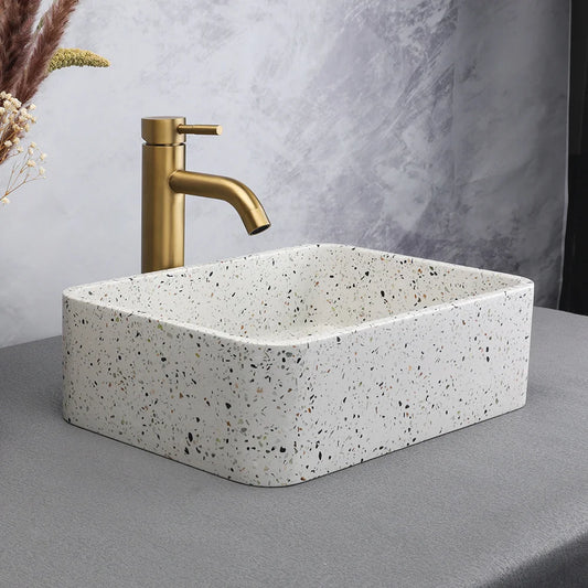 White Terrazzo Wash Hand Basin