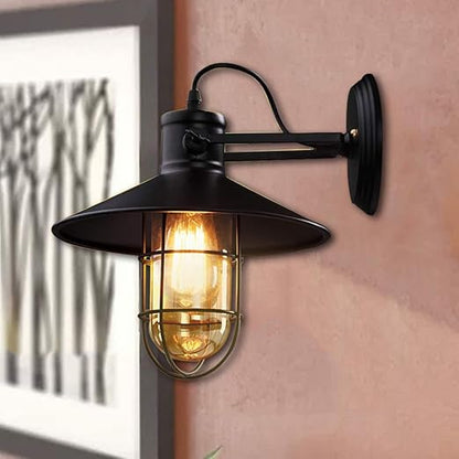 Vintage Iron Industrial LED Wall Lamp