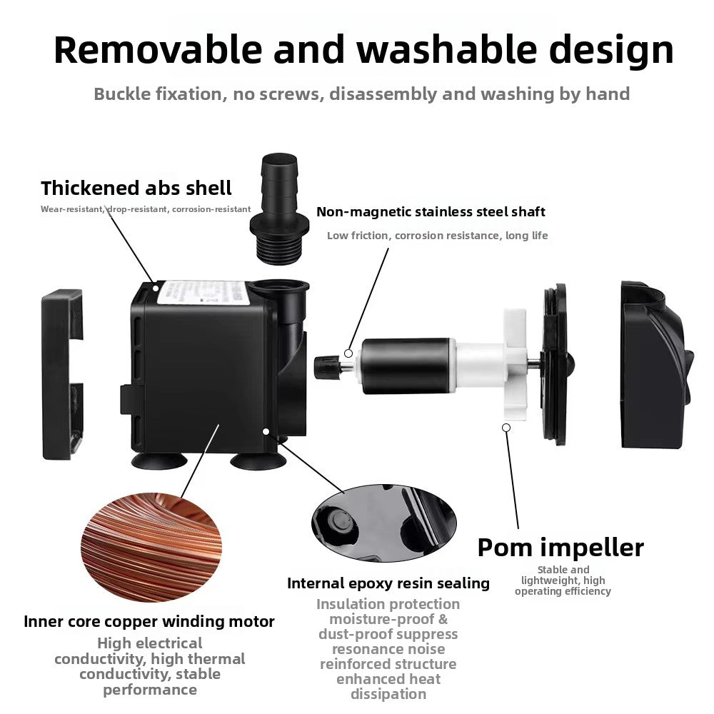 Silent Submersible Pump for Pond & Fountain