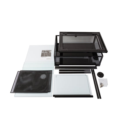 Visual Mini Reptile Amphibious Glass Terrarium