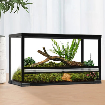 Clear Glass Reptile Terrarium Small Animal Enclosure
