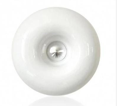 Bauhaus White Round Warm Light Wall Lamp