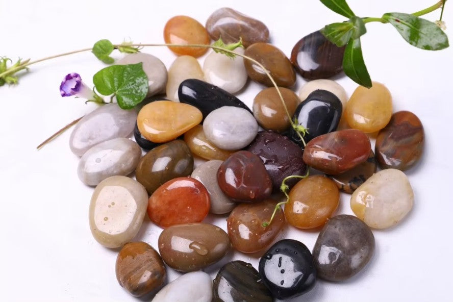 Unpolished Natural Matt Pebbles Aquarium Decor