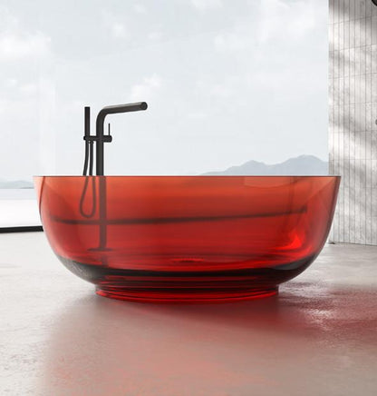 Oval Crystal Resin Bathtub