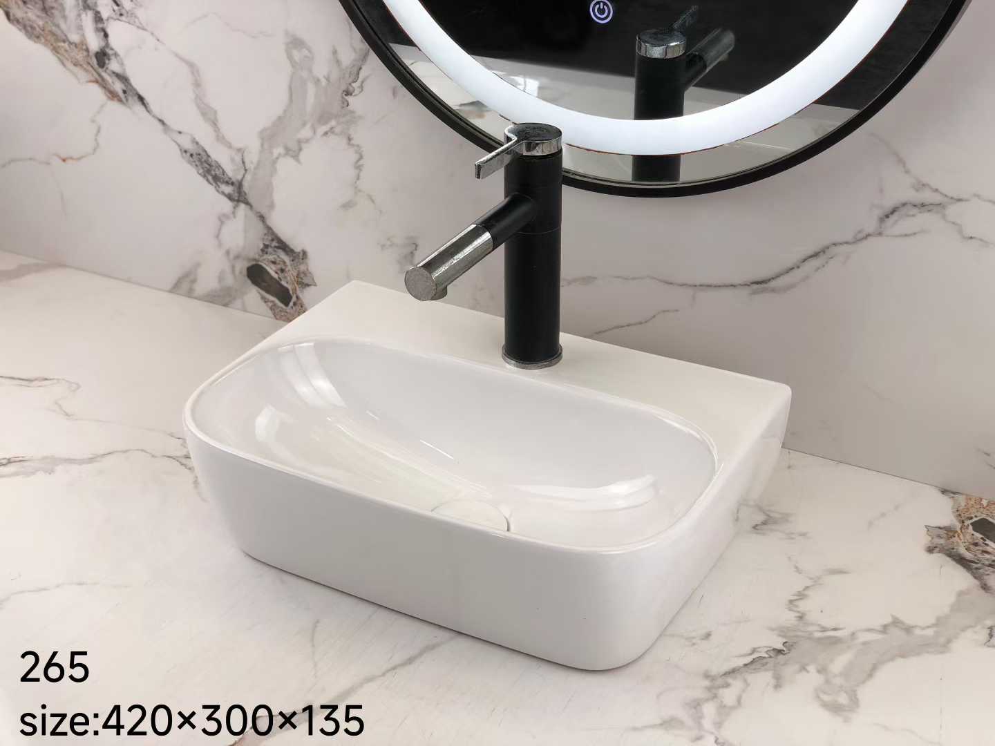 Compact Ceramic Bathroom Sink