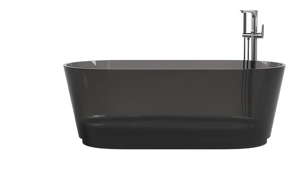 Transparent Black Crystal Resin Bathtub