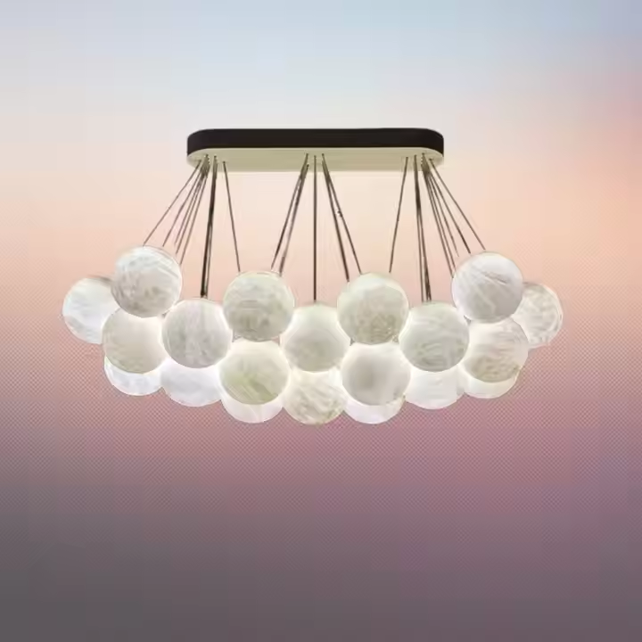 Alabaster Bubble Light
