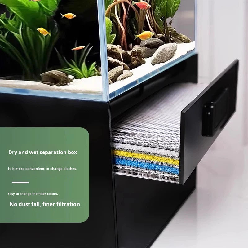 Smart Ultra-clear Glass Square Fish Tank