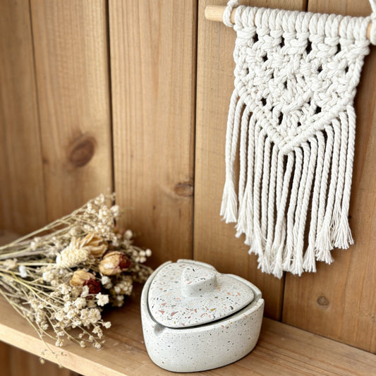 Terrazzo ashtray with lid