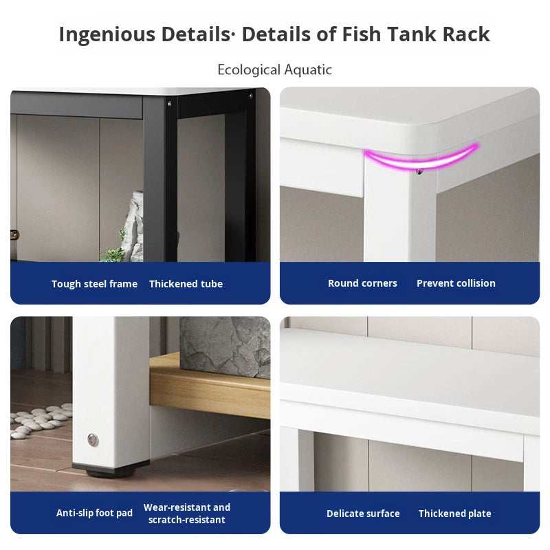 Vertical Ultra White Glass Goldfish Tank