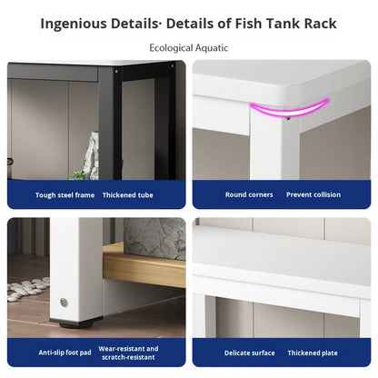 Vertical Ultra White Glass Goldfish Tank