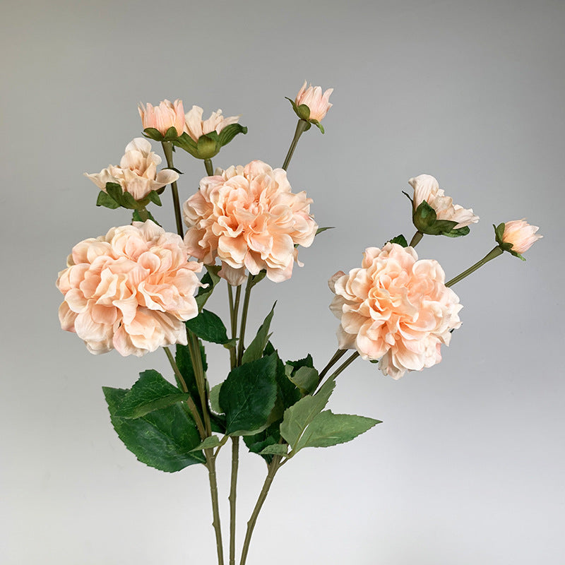 Пион с двумя головками, шелковый цветок Paeonia