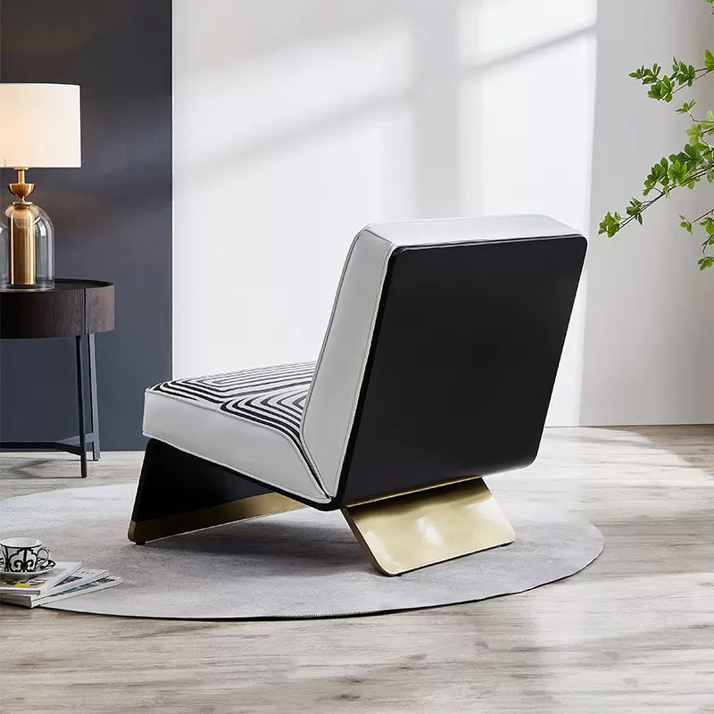 Ŝtofa Aŭtentika Ununura Salona Seĝo