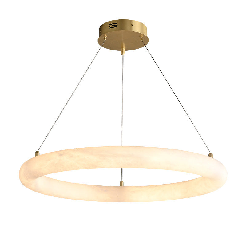 Alabaster Chandelier for Restaurant Lighting