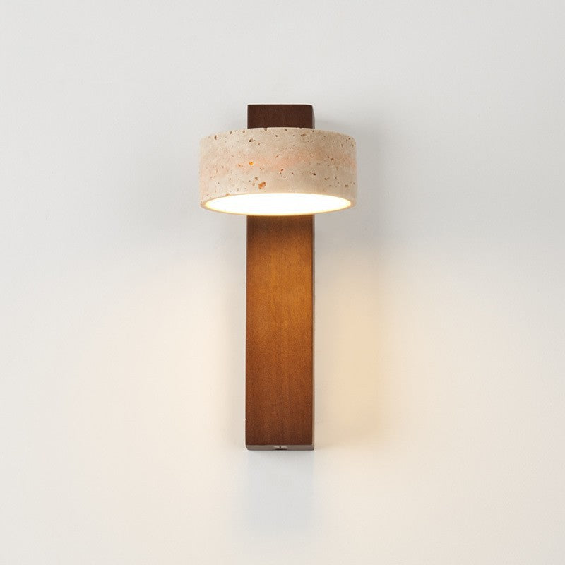 Wabi-Sabi Cavity Stone LED Wall Lamp