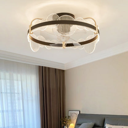 Modern Fan Chandelier LED