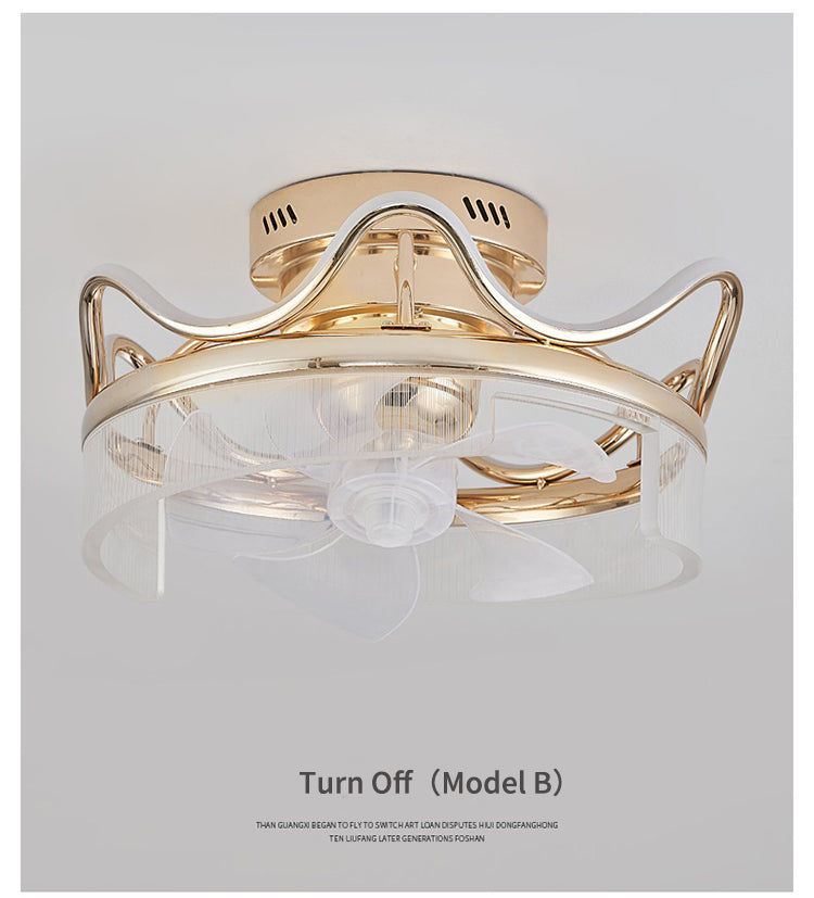 Modern Sleek Fan Light