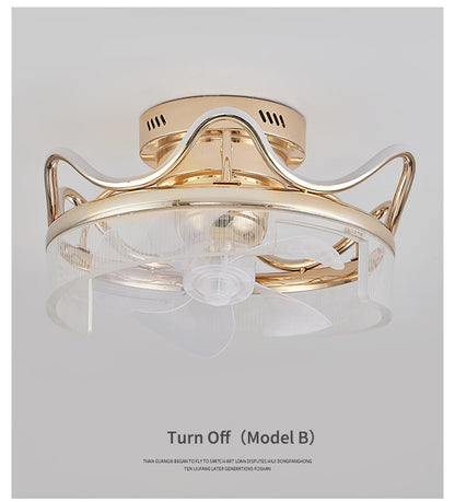 Modern Sleek Fan Light