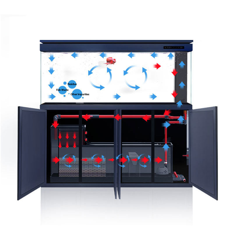 Modern Ultra White Aluminum Alloy Fish Tank