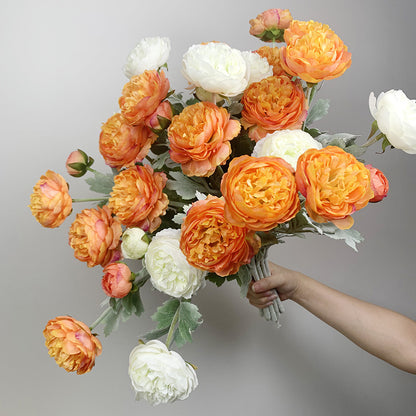 Hejma Dekoracio Peonio Artefarita Floro 51cm