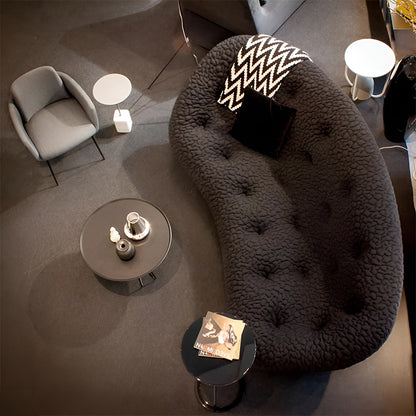 Новый дизайн среднего дивана с высокой спинкой из формованного пеноматериала