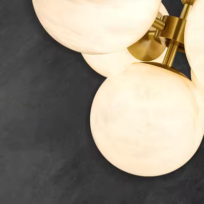 Alabaster Ball Chandelier