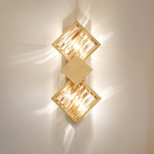 Crystal Iron LED Wall Lamps