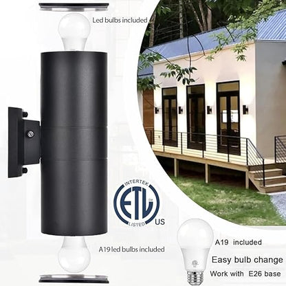 Black 10W Aluminum LED Wall Lamps